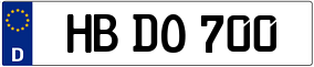 Trailer License Plate